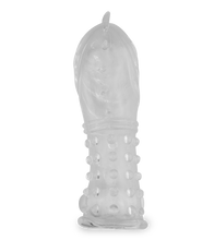 Load image into Gallery viewer, Crystal textured vibrating penis sleeve