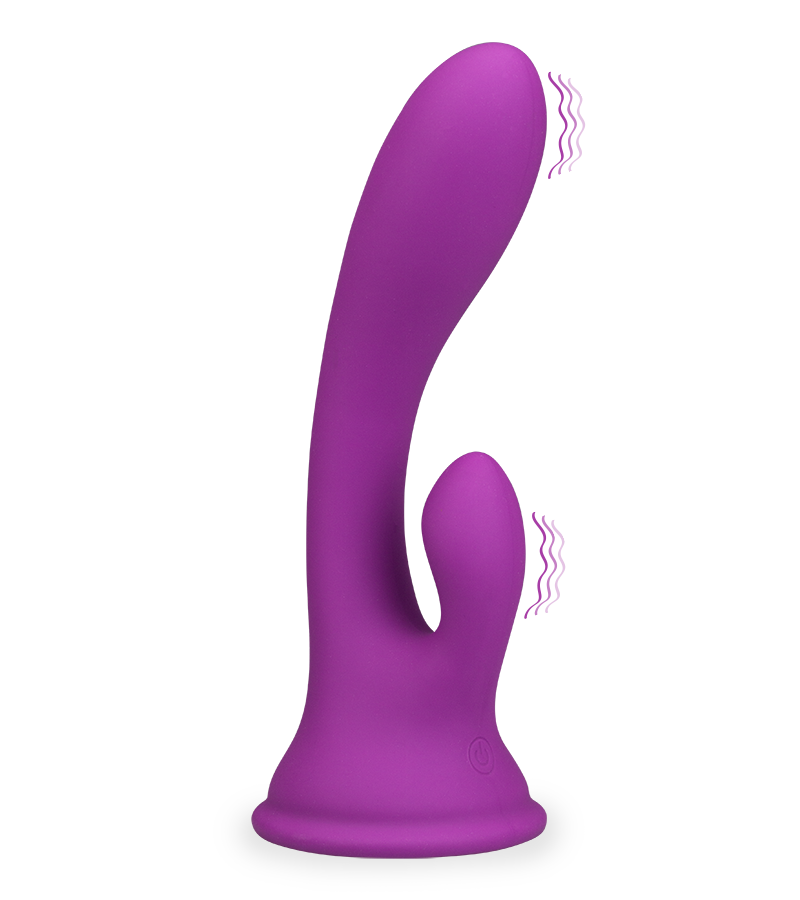 Cuddly suction cup rabbit vibrator
