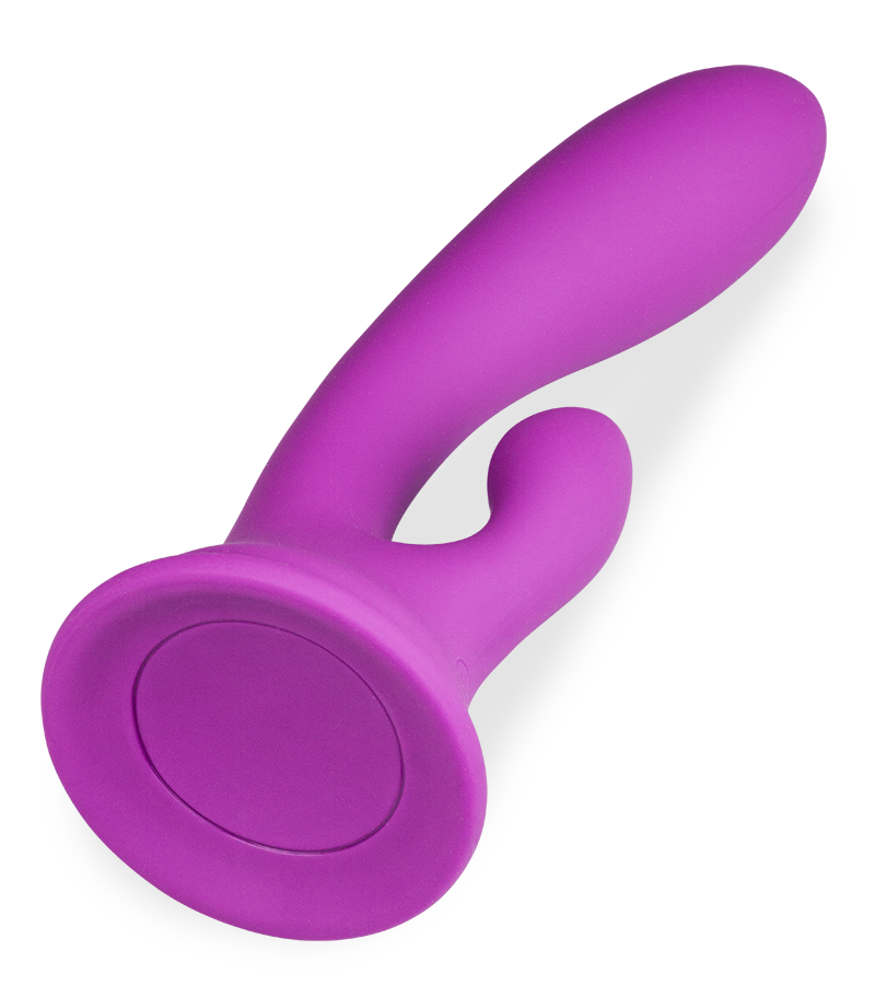 Cuddly suction cup rabbit vibrator
