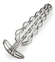 Load image into Gallery viewer, Curl wavy metal bar butt plug