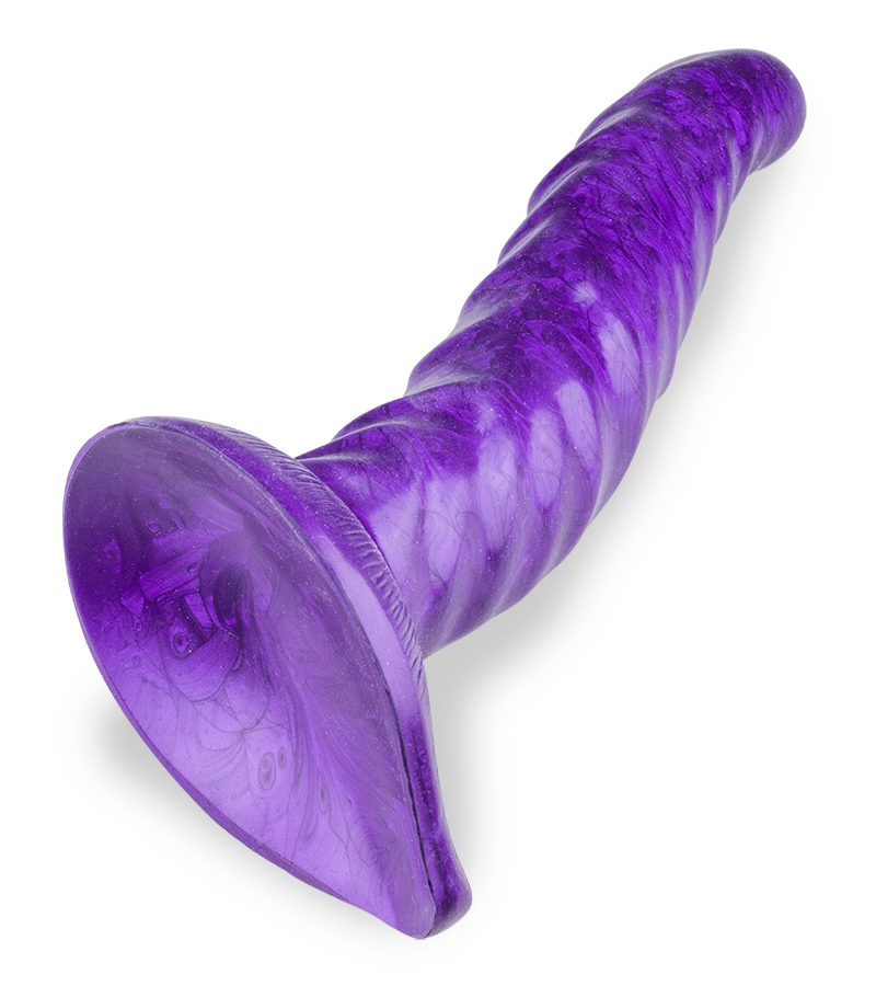 Curved dragon suction-cup dildo 7.75 inches
