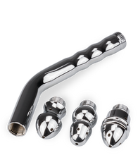 Load image into Gallery viewer, Curved enema anal plug with three attachments