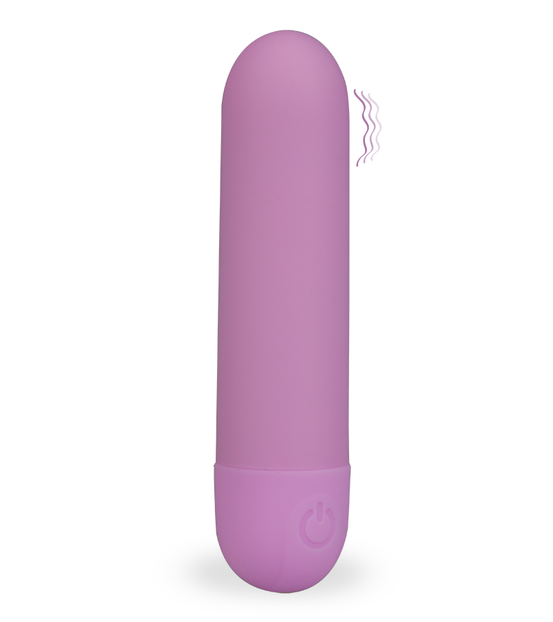 Dazzling rechargeable silicone bullet vibrator