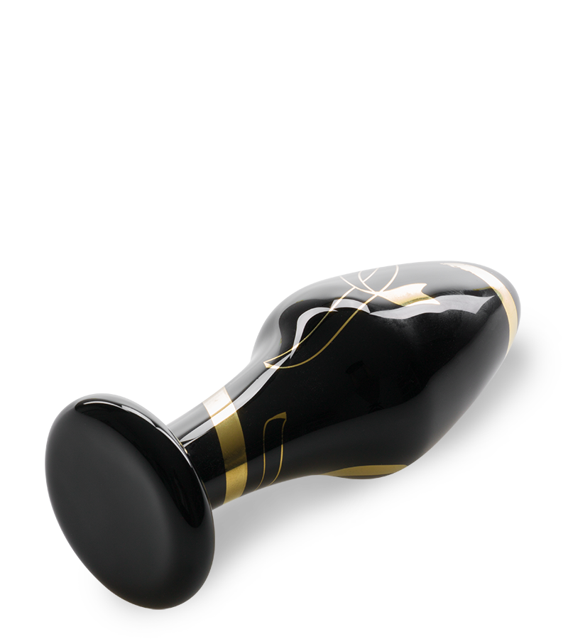 Delicacy glass butt plug
