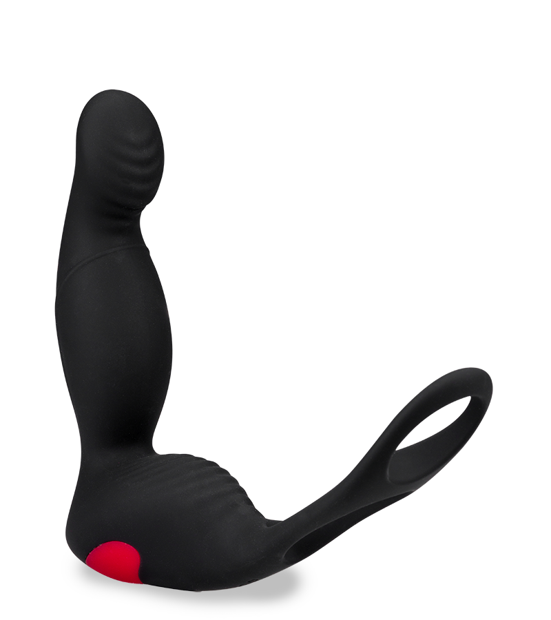 Delight prostate stimulator and double cock ring
