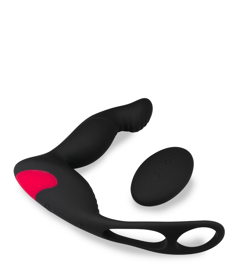 Delight prostate stimulator and double cock ring