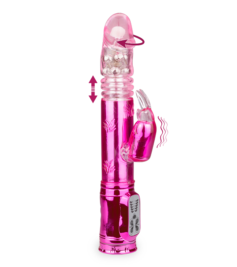 Deluxe XXL thrusting rabbit vibrator
