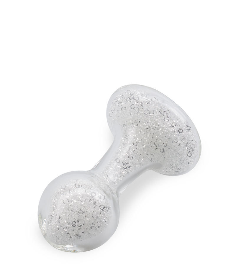 Diamond glass butt plug
