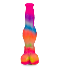Load image into Gallery viewer, Dobermann glow-in-the-dark suction-cup dog dildo