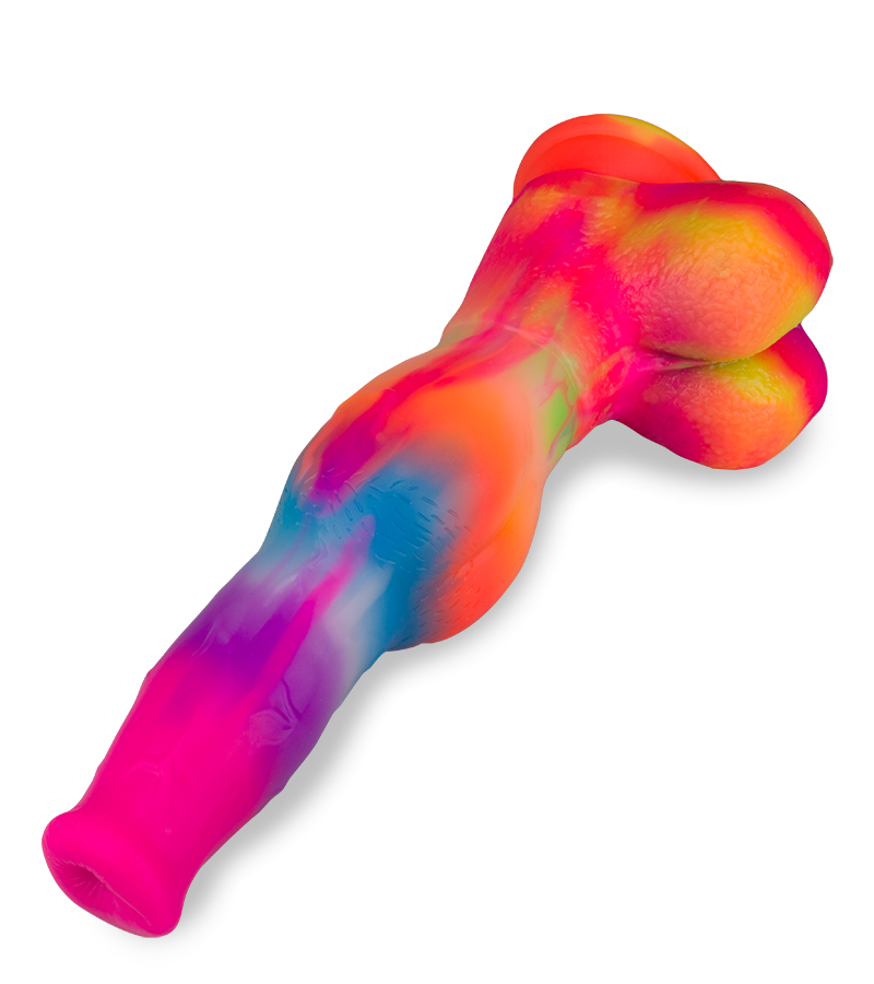 Dobermann glow-in-the-dark suction-cup dog dildo