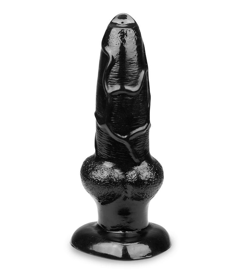 Dog knotted suction cup animal dildo