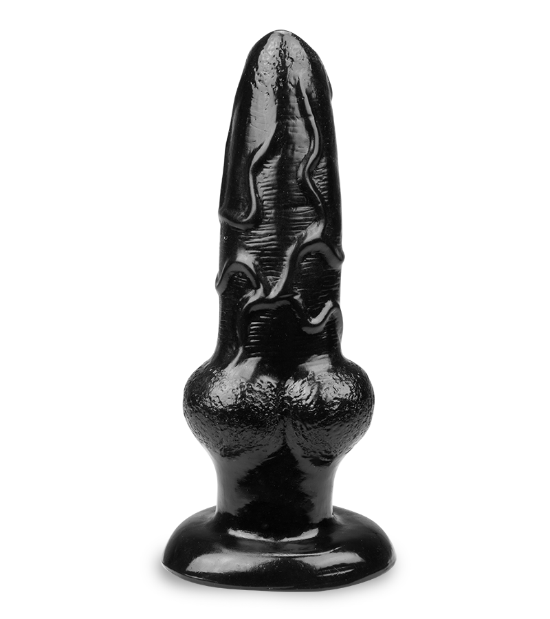 Dog knotted suction cup animal dildo
