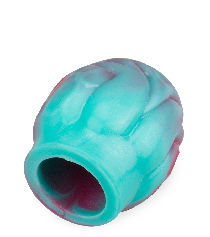 Dog penis sleeve with knot