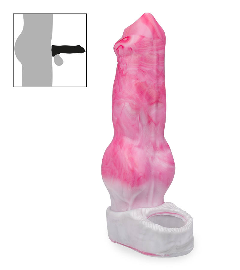 Dog silicone cock sleeve