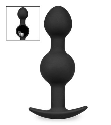 Double Bump silicone jiggling anal plug