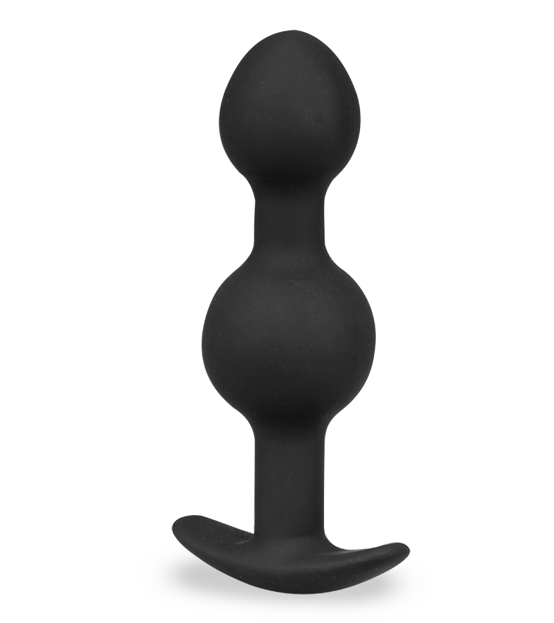 Double Bump silicone jiggling anal plug