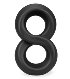 Double cock ring for penis and testicles