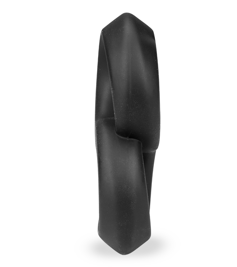 Double cock ring for penis and testicles