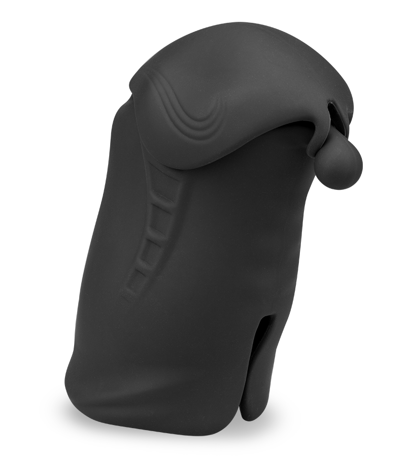 Double-entry automatic masturbator for balls and tip