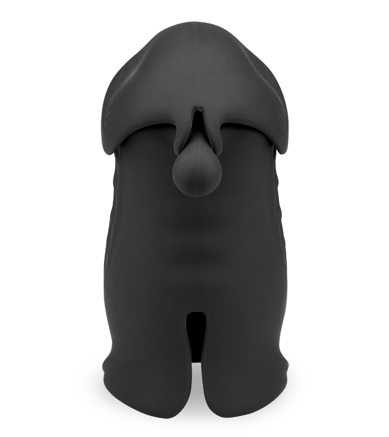 Double-entry automatic masturbator for balls and tip