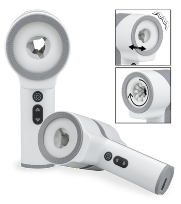 Double Game thrusting and rotating masturbator