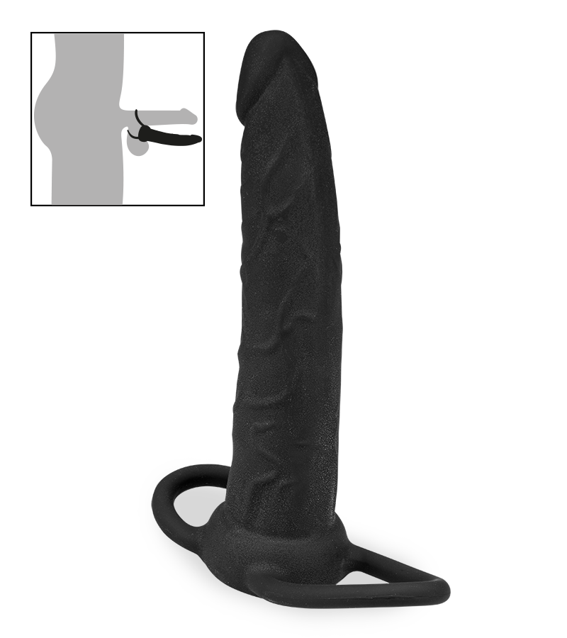 Double penetration cock ring