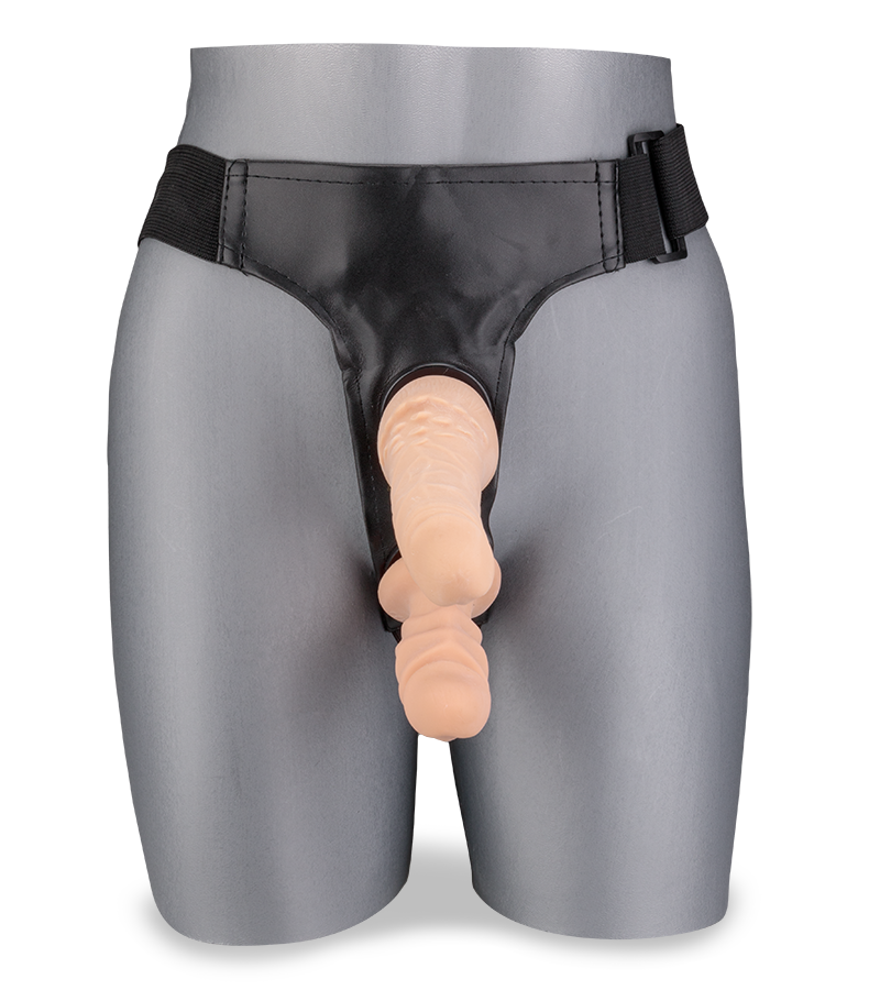 Double penetration strap-on harness kit