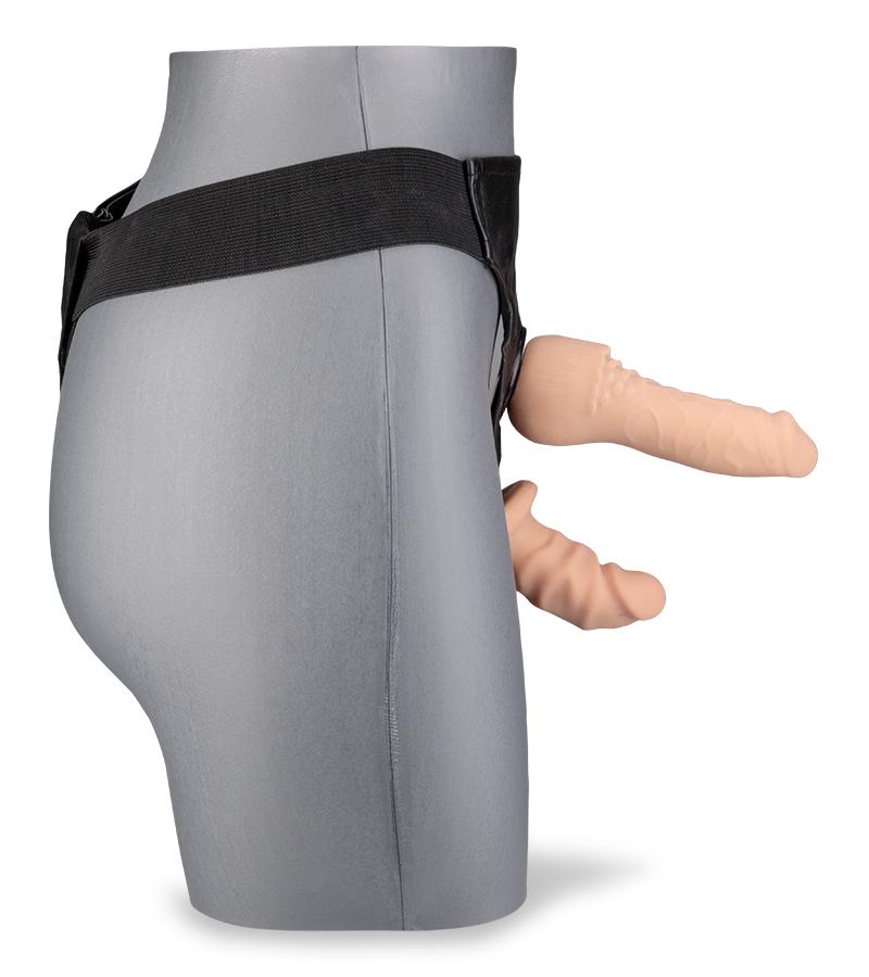 Double penetration strap-on harness kit