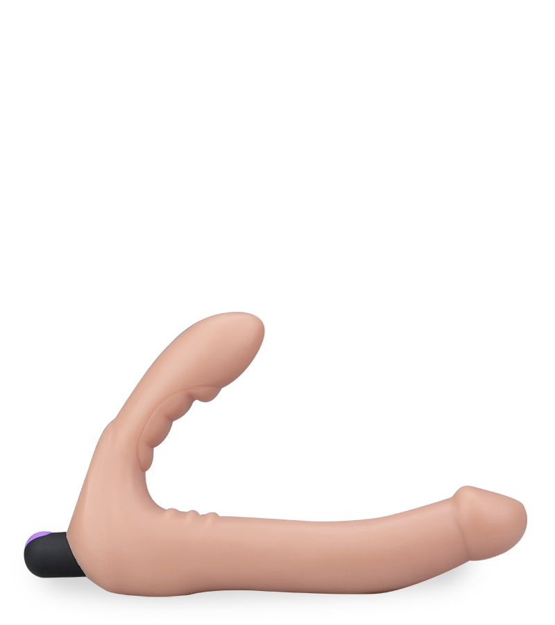 Double-penis strap-on dildo 20 modes