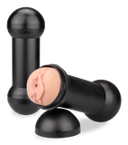 Double-sided vagina and mouth masturbator