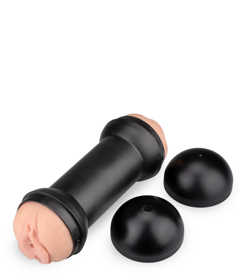 Double-sided vagina and mouth masturbator