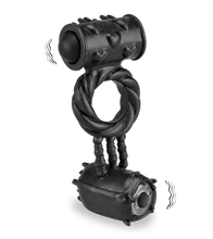 Load image into Gallery viewer, Double vibration cock ring