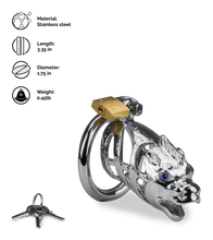 Load image into Gallery viewer, Dragon Chinese zodiac penis cage