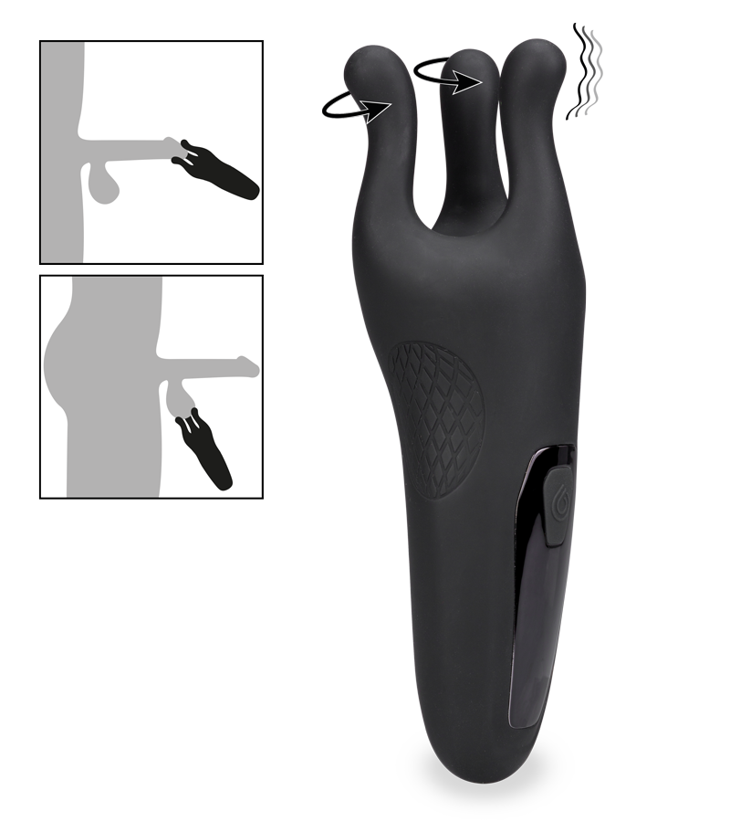 Driver penis head and ball massager