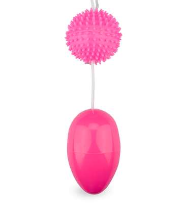 Dual-textured jiggle balls