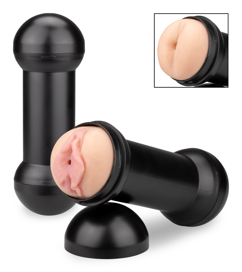 Dual vagina and anus masturbator