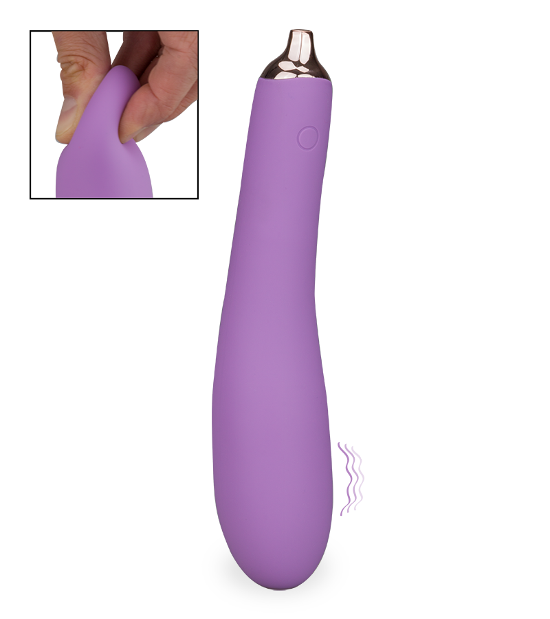 Eggplant soft vibrator 9 modes
