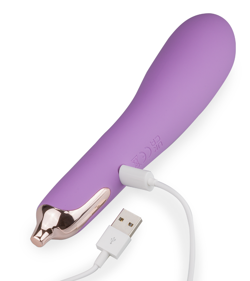 Eggplant soft vibrator 9 modes