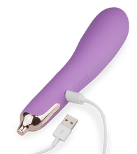 Load image into Gallery viewer, Eggplant soft vibrator 9 modes