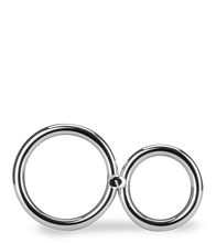 Load image into Gallery viewer, Eight stainless steel double cock ring