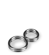 Load image into Gallery viewer, Eight stainless steel double cock ring