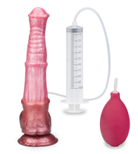Load image into Gallery viewer, Ejaculating suction-cup horse dildo 8.75 inches