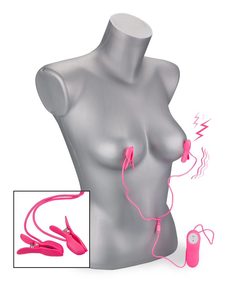 Electro-shock nipple clamps