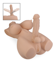 Load image into Gallery viewer, Esther transsexual bust with penis, vagina and anus 25 lb