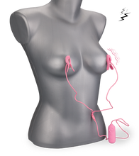 Load image into Gallery viewer, Estim and vibrations breast clamps
