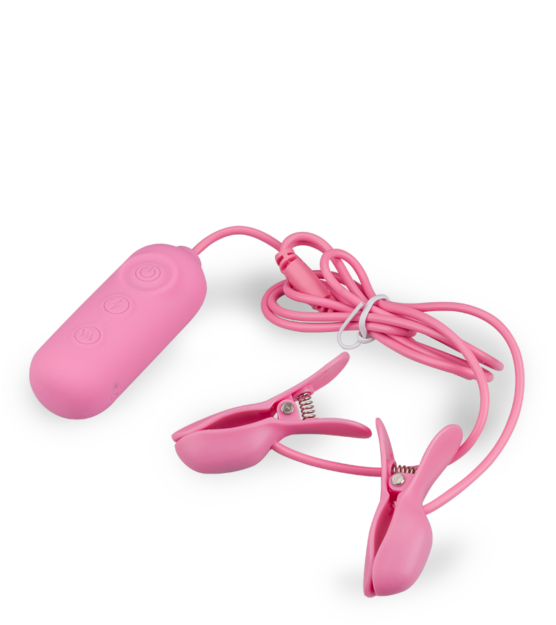 Estim and vibrations breast clamps