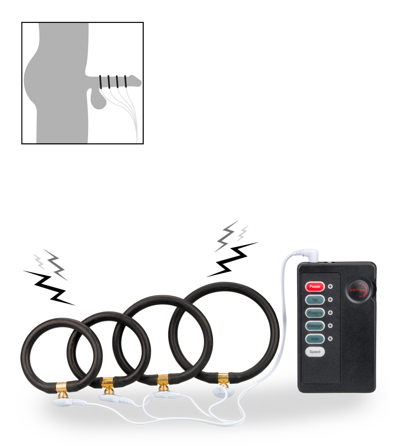 Estim cock ring kit