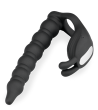 Load image into Gallery viewer, Eternal double penetration vibrating cock ring