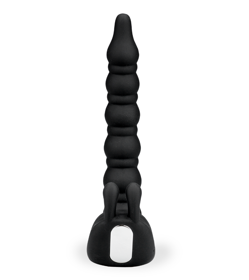 Eternal double penetration vibrating cock ring