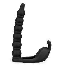 Load image into Gallery viewer, Eternal double penetration vibrating cock ring